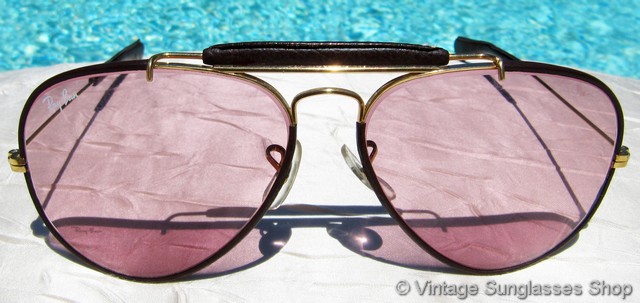 Ray-Ban Leathers Outdoorsman Rose Changeables Sunglasses